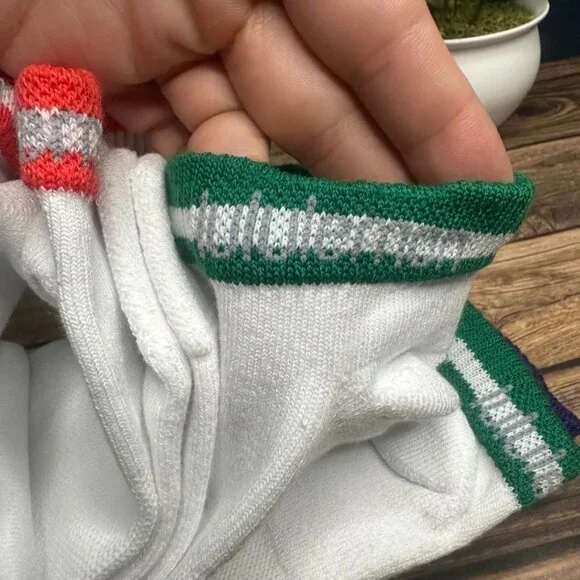 NWT Lululemon Men's Daily Stride Ankle Socks 5 Pack Size XL (White/Rainbow) - Picture 9 of 10